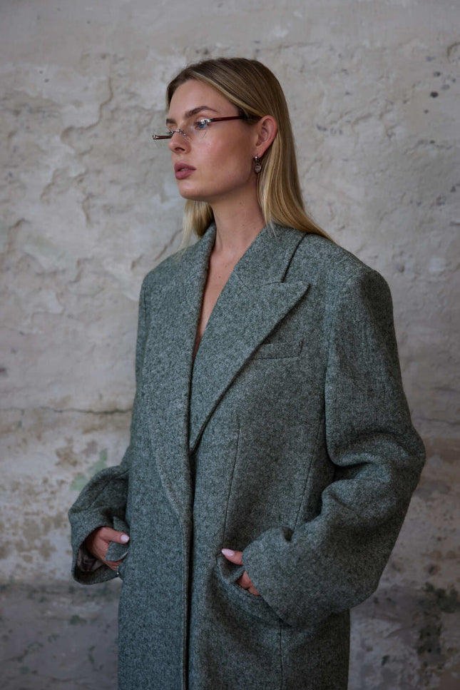 BÚDZIKO | COPENHAGEN WOOLEN GREEN COAT