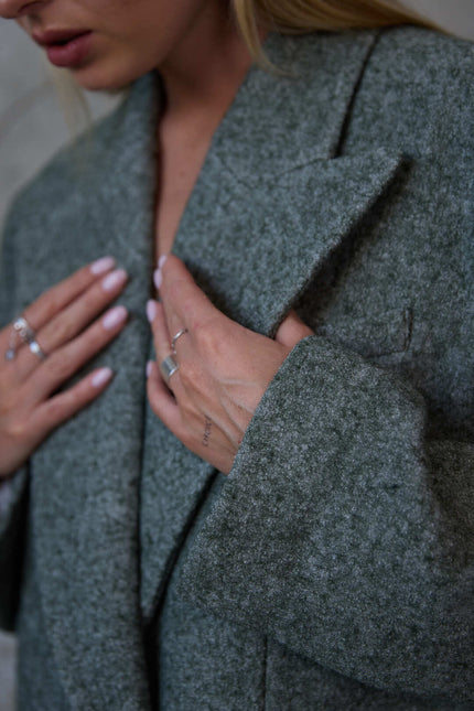 BÚDZIKO | COPENHAGEN WOOLEN GREEN COAT