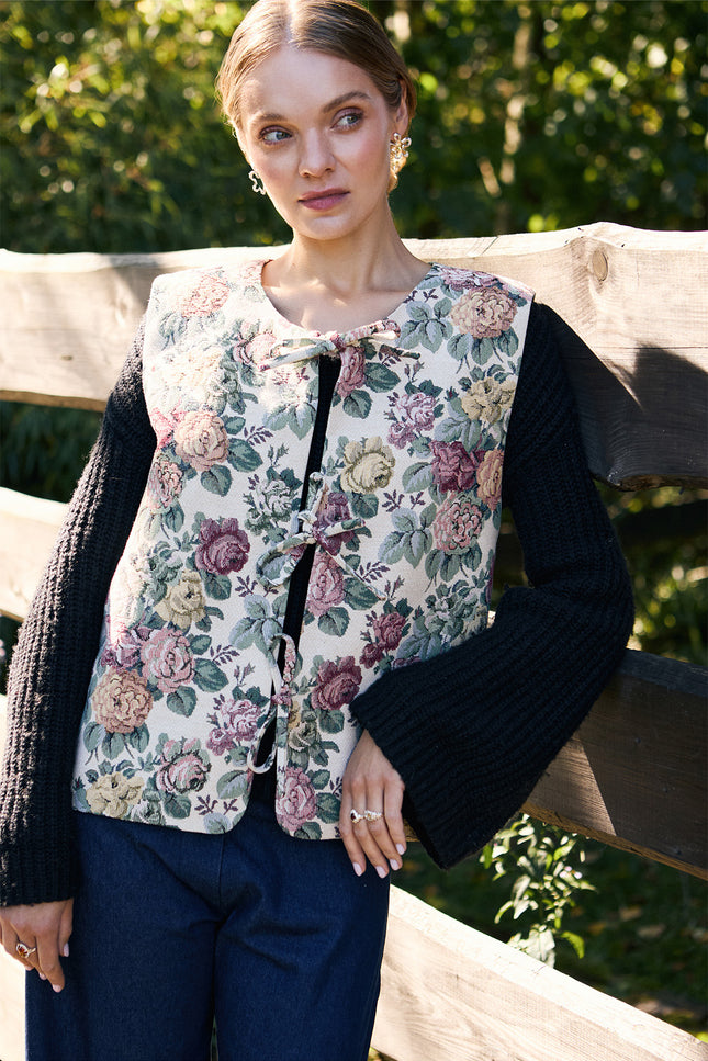 Pat Sege | Leosia jacquard vest