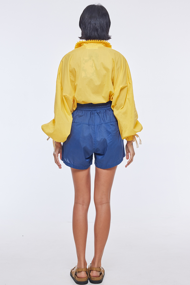 State Of Georgia I THE PAPERBAG DRAWSTING COTTON SHORT - NAVY BLUE