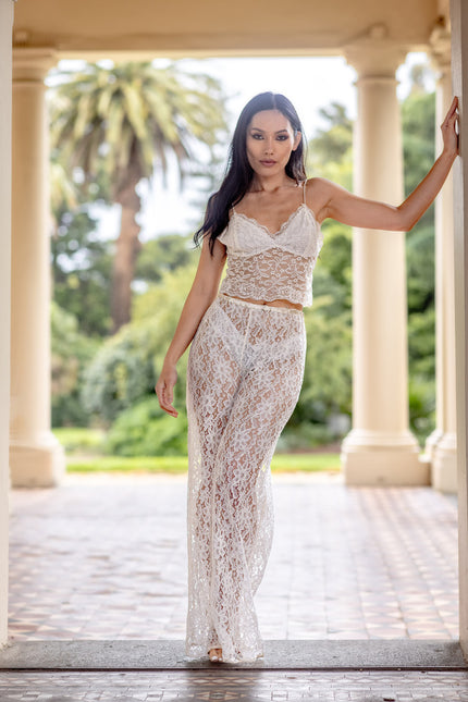 Harlow Loves Daisy | Erin-Rose Lace Wide Leg Trousers