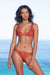 Gabrielle swimwear | Red Flame Bikini Bottoms Lily Banded Plain Janes