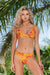 Gabrielle swimwear | Gold Flame Bikini Bottoms Lily Banded Plain Janes