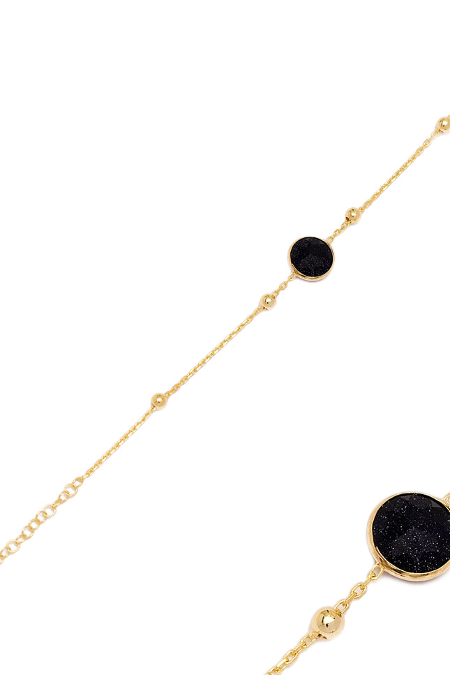 Choosy | Silver Gold-Plated Bracelet "Black Elegance"