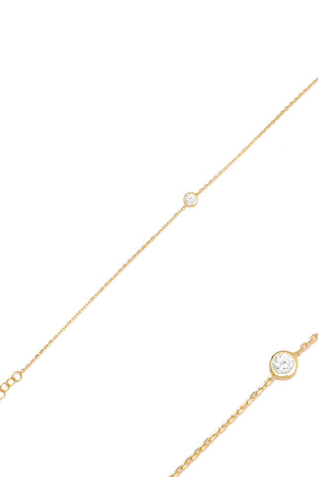 Choosy | Simplicity Silver Gold Plated Bracelet