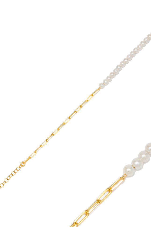 Choosy | Pearly Dream Silver Gold Plated Bracelet