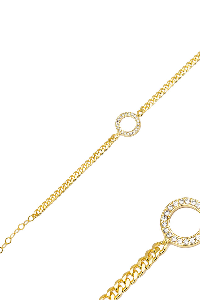 Choosy | Silver Gold-Plated Bracelet "Golden O"