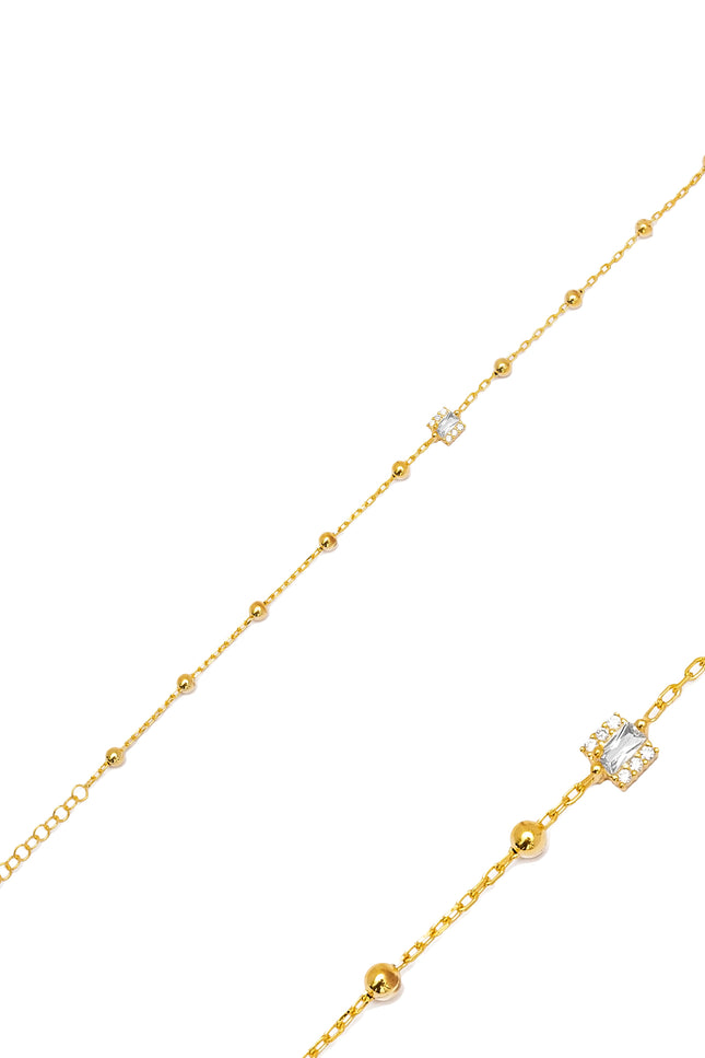 Choosy | Pure Beauty Silver Gold Plated Bracelet