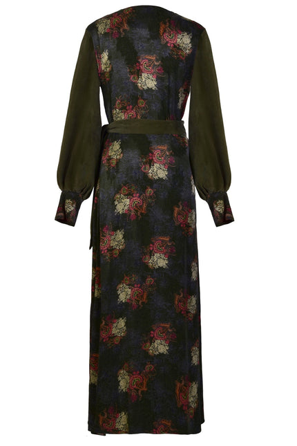 Sarvin | Verdant Long Sleeve Wrap Dress