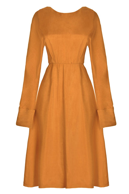 Sarvin | Shay Mustard Yellow Dress