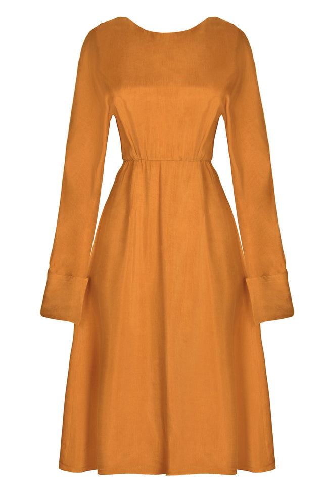 Sarvin | Shay Mustard Yellow Dress