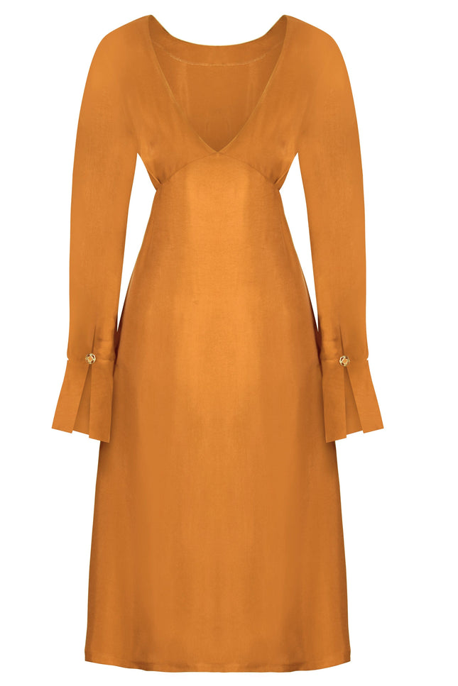 Sarvin | Shay Mustard Yellow Dress