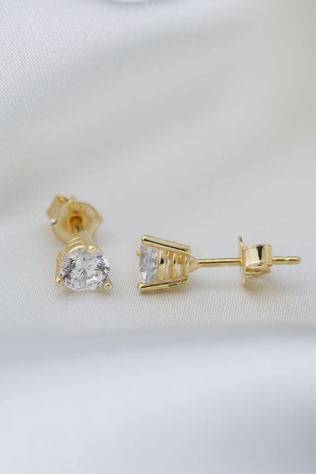 Choosy | Silver Gold-Plated Studs Earrings "Classy"
