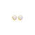 Choosy | Silver Gold-Plated Studs Earrings "Pearl"