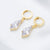 Choosy | Silver Gold-Plated Drop Earrings "Princess of Diamonds"