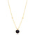 Choosy | Black Elegance Silver Gold Plated Pendant Necklace