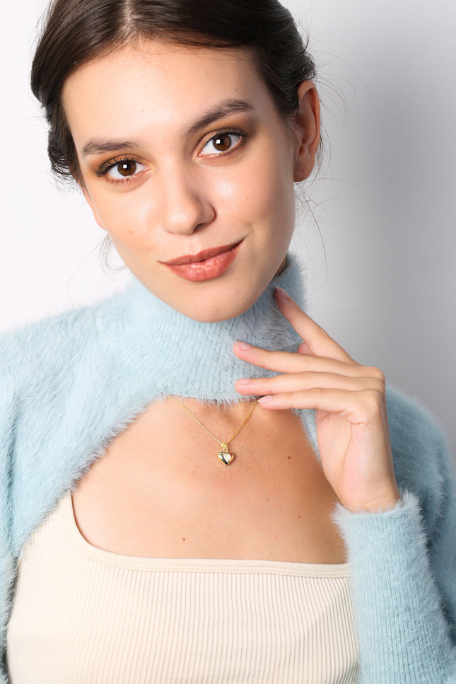 Choosy | Pure Love Silver Gold Plated Pendant Necklace