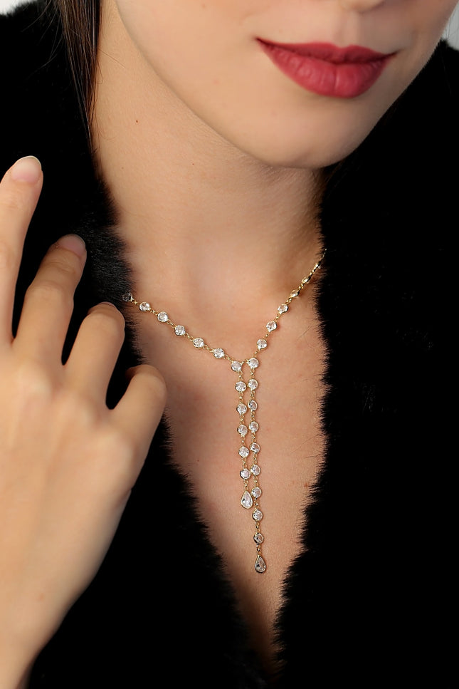 Choosy | The Queen Silver Gold Plated Chain Necklace