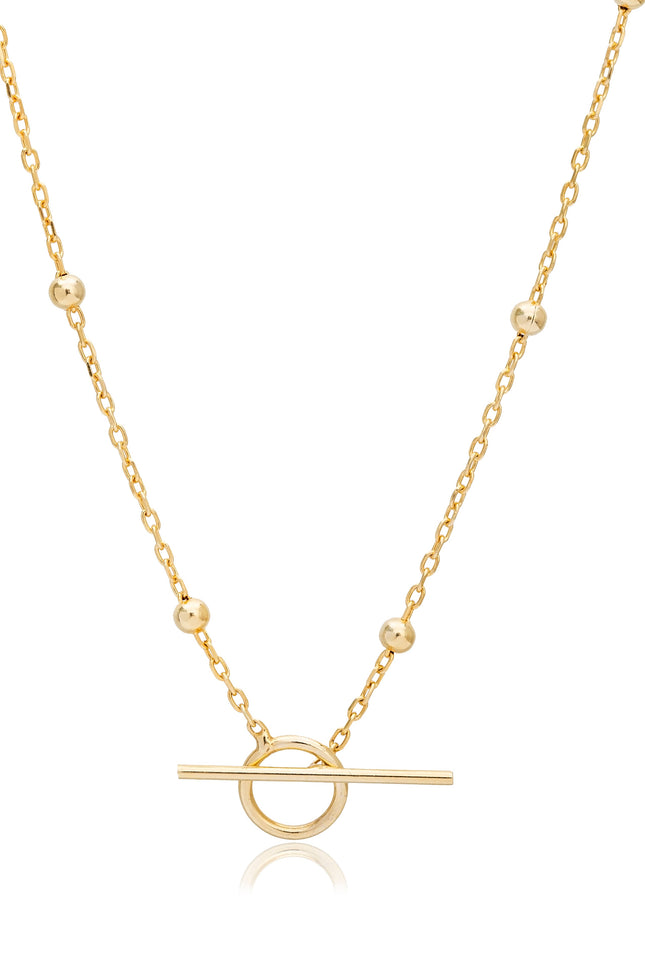 Choosy | Futuristic Silver Gold Plated Chain Necklace