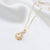 Choosy | Drop of Elegance Silver Gold Plated Pendant Necklace