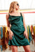 Sarvin | Rosha Emerald Green Mini Dress