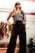 Sarvin | La Mia Sequin Flared Trousers