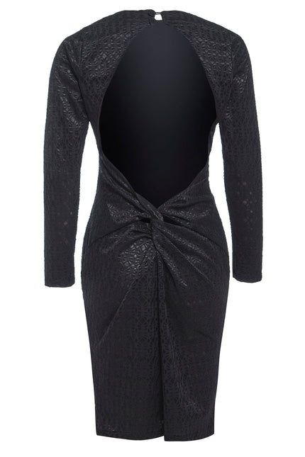 Sarvin | Morena Black Backless Black Dress