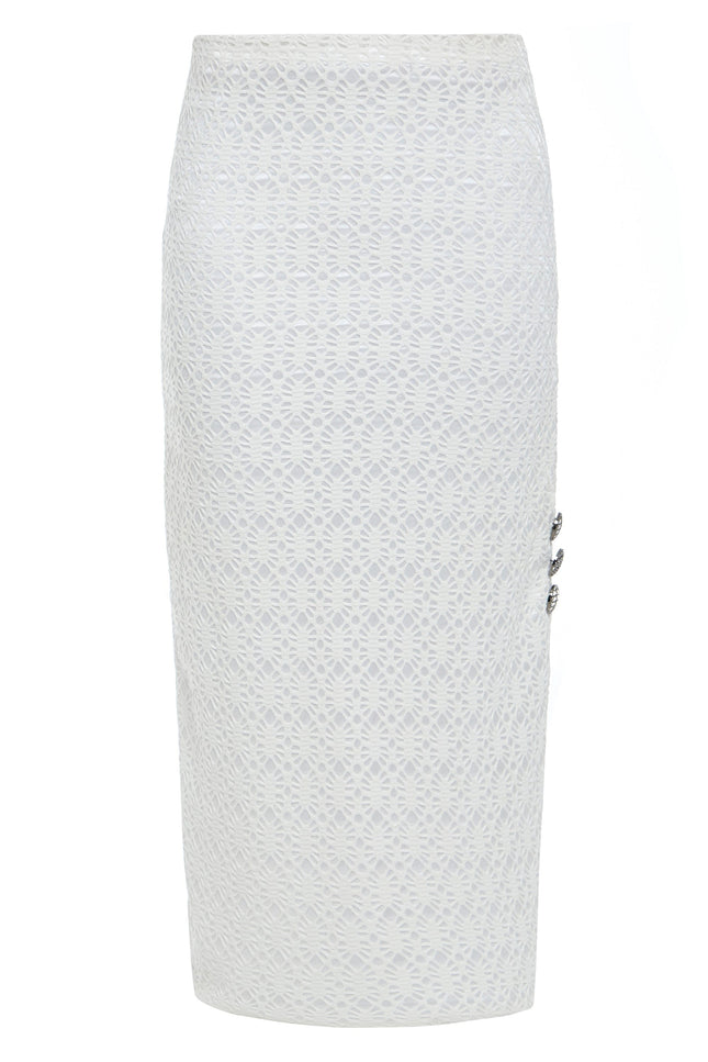 Sarvin | Ciara White Bodycon Skirt
