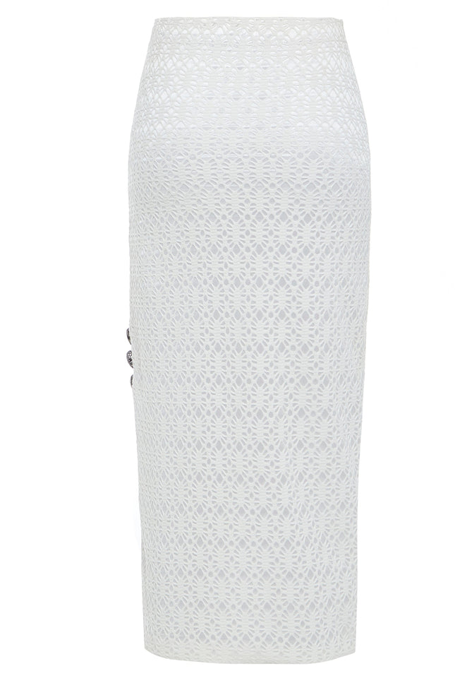 Sarvin | Ciara White Bodycon Skirt
