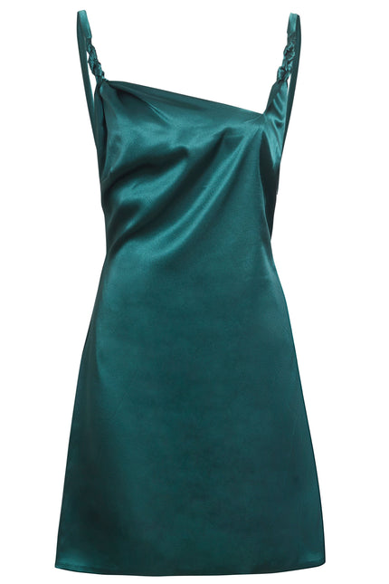 Sarvin | Rosha Emerald Green Mini Dress
