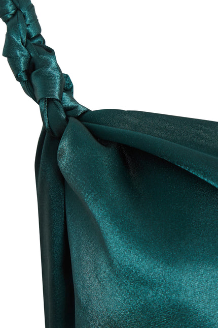 Sarvin | Roya Emerald Green Maxi Slip Dress