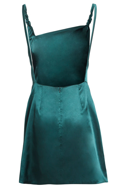Sarvin | Rosha Emerald Green Mini Dress
