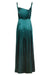 Sarvin | Roya Emerald Green Maxi Slip Dress