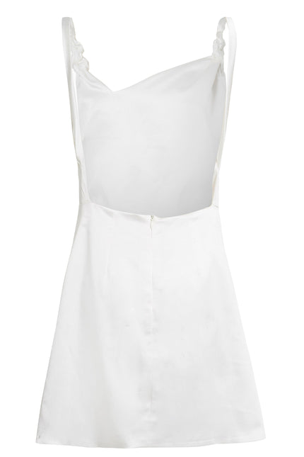 Sarvin | Rosha Ivory Mini White Slip Dress