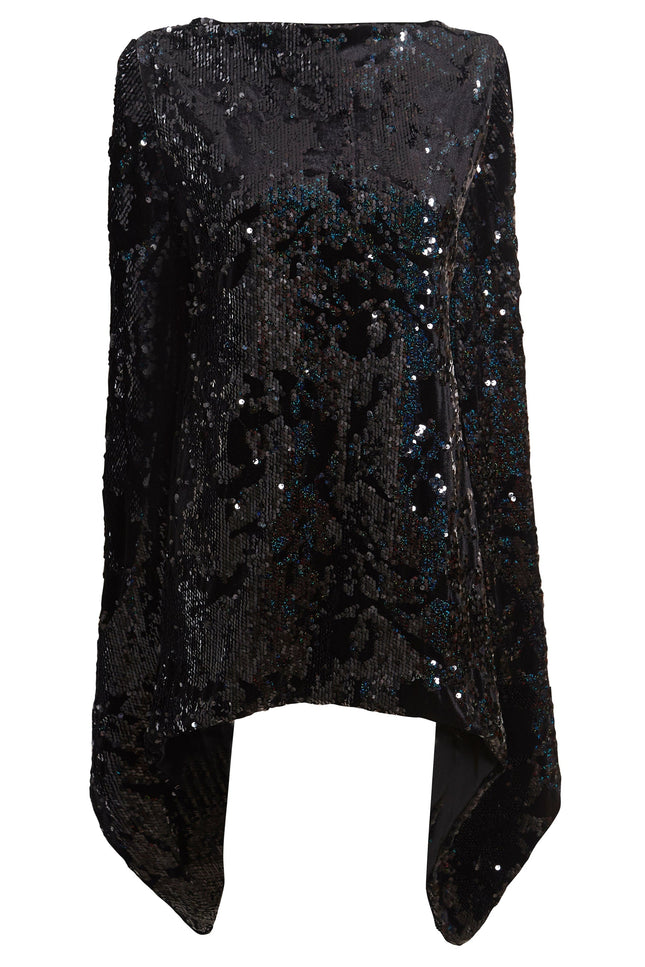 Sarvin | La Vita Black Open Back Top