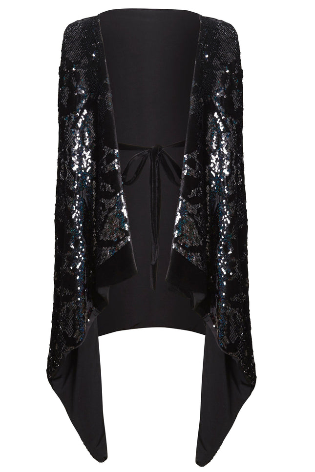 Sarvin | La Vita Black Open Back Top