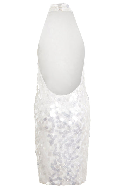 Sarvin | Nova White Backless Mini Dress