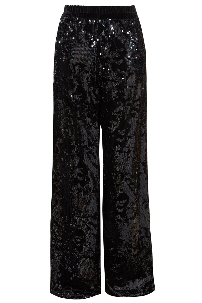 Sarvin | La Mia Sequin Flared Trousers