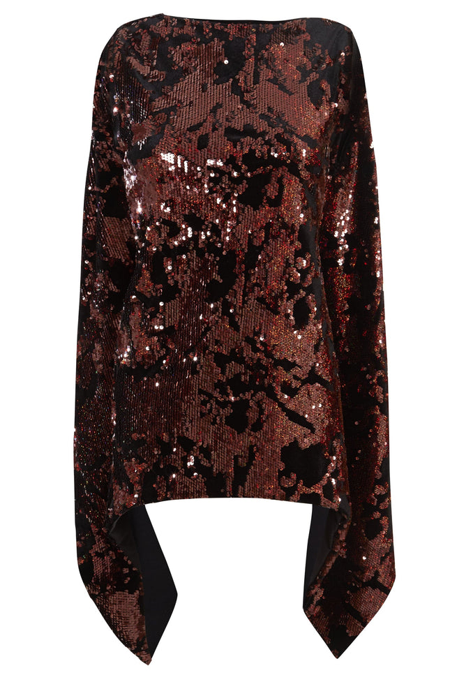Sarvin | La Vita Brown Tie Back Top