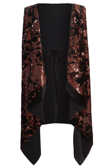 Sarvin | La Vita Brown Tie Back Top