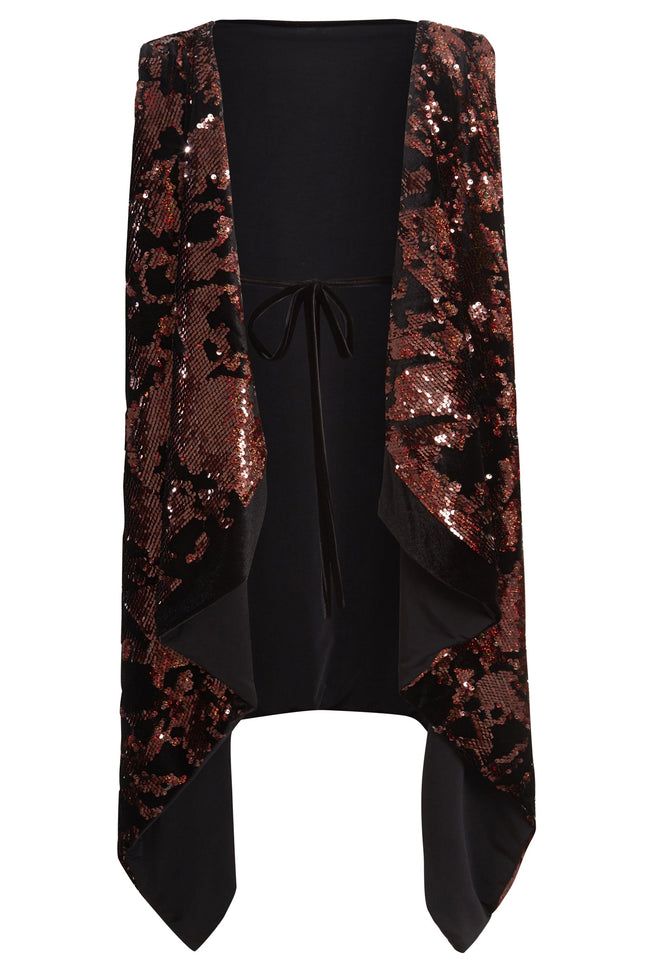 Sarvin | La Vita Brown Tie Back Top