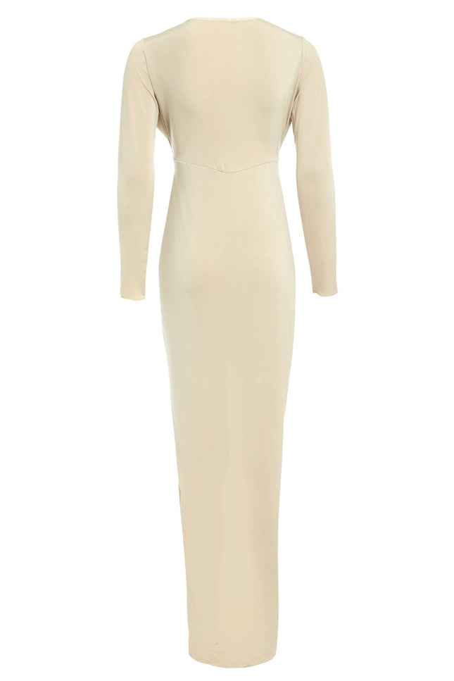 Sarvin | Bianca Stone Low Cut Dress Plunging Neckline