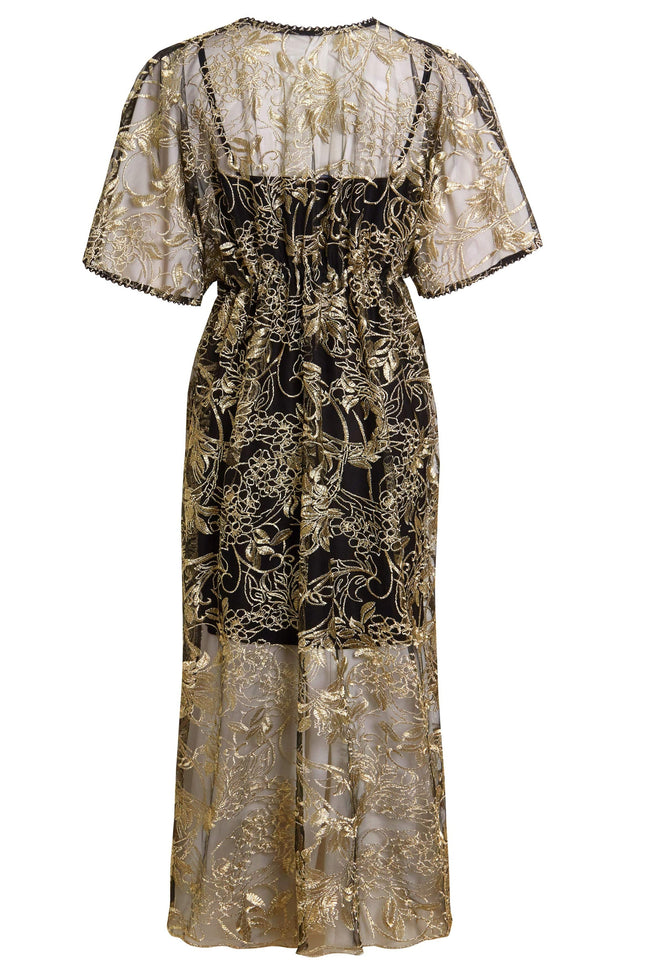 Sarvin | Agate Flutter Sleeve Dress