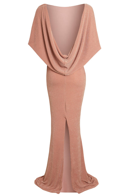 Sarvin | Marilyn Mocha Backless Maxi Dress