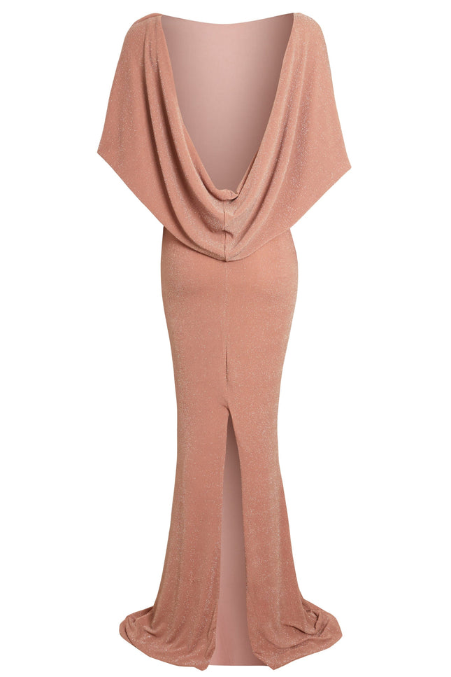 Sarvin | Marilyn Mocha Backless Maxi Dress
