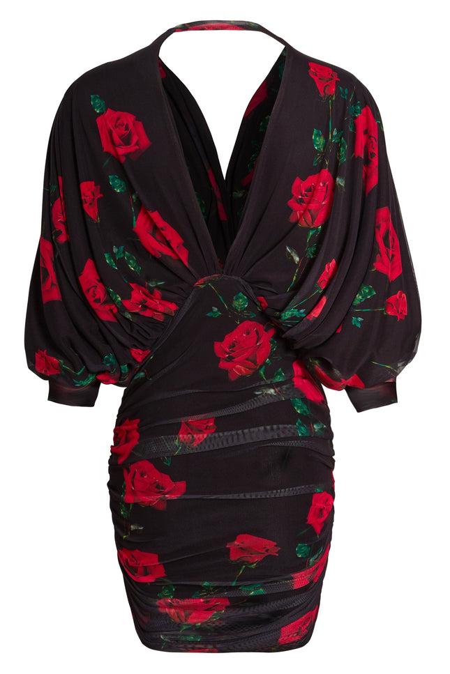 Sarvin | Nya Ruched Batwing Dress