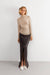 Kolosova | Brown Skirt With A Slit