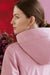 Dusky Pink Raincoat for Women with comfortable hood