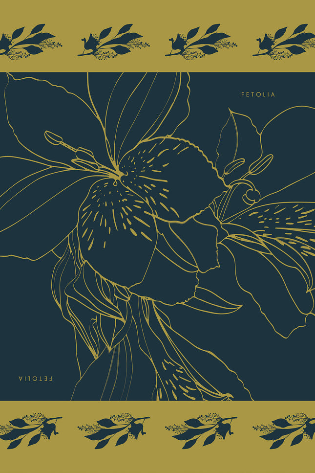 Fetolia | The Magnificent Alstroemeria – Deep Blue Scarf