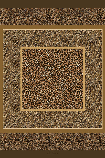 Fetolia | Animal Print – Brown Chocco Scarf